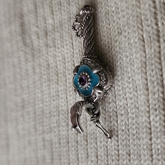 Judith Ripka Key Pendant, Retired Rare. - Picture 5 of 5